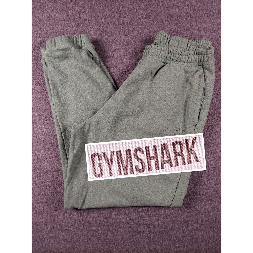Gymshark Joggers Mens Medium Green Sweatpants Stretch Performance Workout Active